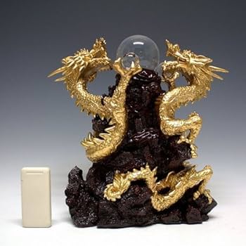 Amazon.co.jp: 風水山水龍 双龍（大）34cm 置物 : DIY・工具